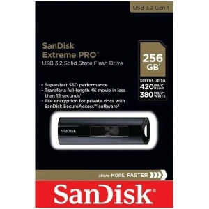 MÄLUPULK SANDISK EXTREME PRO 256GB, USB 3.2, MUST