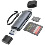 MÄLUKAARDILUGEJA TECH-PROTECT USB-C, USB-A -> MICRO-SD/SD-LUGEJA - Image 1