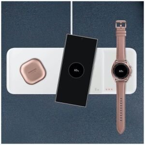 JUHTMEVABA LAADIMISALUS SAMSUNG TRIO 25W USB-C LAADIJA, USB-C LAADIMISKAABEL, VALGE
