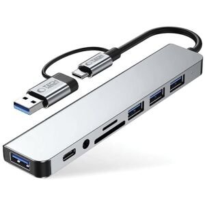HUB TECH-PROTECT HB06 USB-C- 3X USB, USB-C, SD/TF, HALL