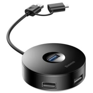 ADAPTER HUB BASEUS ROUND BOX USB/TYPE-C 1M -> USB 2.0/USB3.0