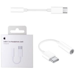 ADAPTER APPLE USB-C -> AUX, VALGE