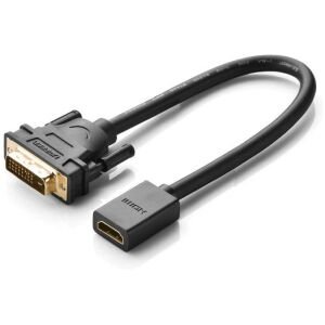 ADAPTER UGREEN DVI (M) -> HDMI (F) 22CM, MUST