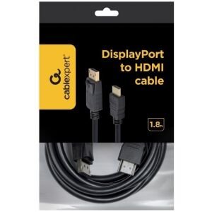 KAABEL GEMBIRD DISPLAYPORT TO HDMI 1.8M